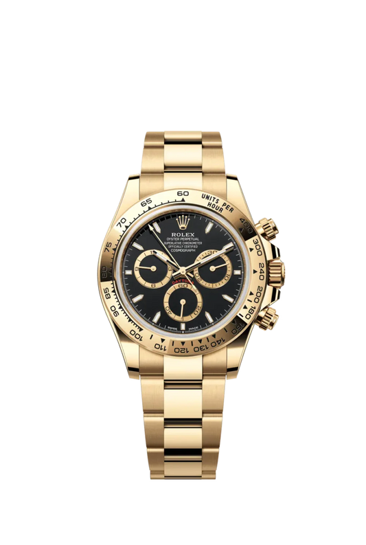 Rolex Cosmograph Daytona Yellow Gold Black Dial
