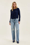 Brenda Retro 90's Destructed Straight Fit
