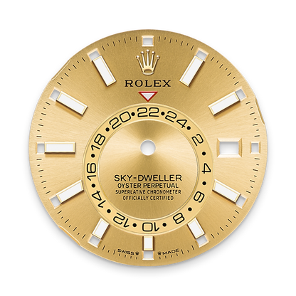 Rolex Sky-Dweller, 42mm, Oystersteel and 18k Yellow Gold, Champagne, Jubilee
