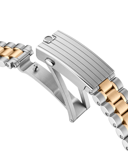 A- Speedmaster Moonwatch Professional 42 mm, steel ‑ Moonshine™ gold on steel ‑ Moonshine™ gold