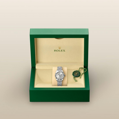 Rolex Lady-Datejust Oyster, 28 mm, Oystersteel and white gold
